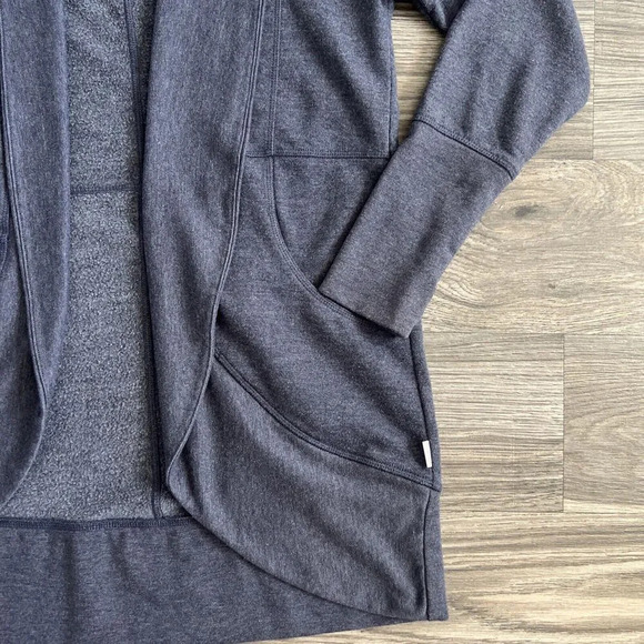 Eddie Bauer Fleece Camp Long Sleeve Cardigan Sweater Blue Size Small - Picture 2 of 6